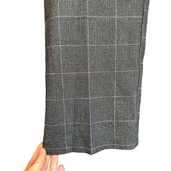 Rafaella Sports High Rise The Straight Tartan Print Academia Golf Pants - Picture 3 of 13